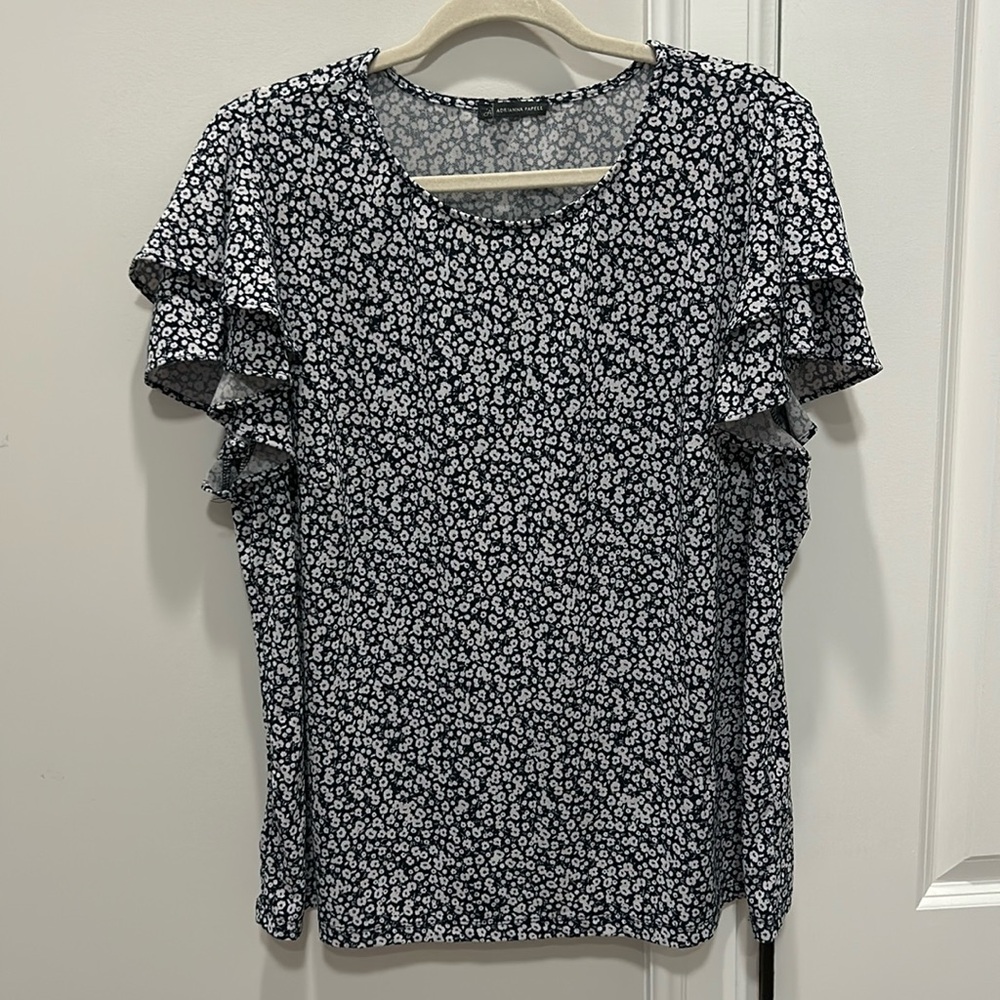 Adrianna Papell Floral Blouse